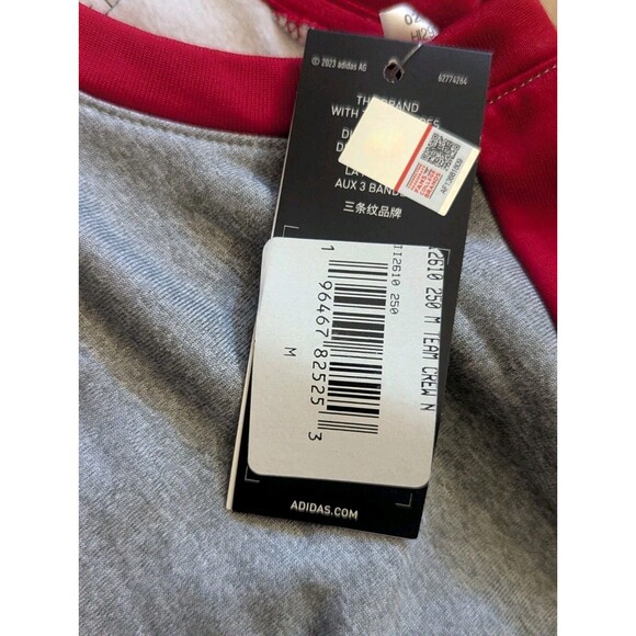 Adidas NC State Wolfpack Sweatshirt Men M Gray Team Issued Pullover NCAA - Picture 7 of 11